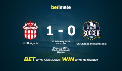 HUSA Agadir vs SC Chabab Mohammedia پیش بینی، شانس و نکات شرط بندی 2024/02/25