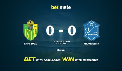 Istra 1961 vs NK Varazdin پیش بینی، شانس و نکات شرط بندی 01/11/2024