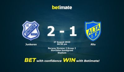 Junkeren vs Alta Prediction، شانس و نکات شرط بندی 2023/08/27