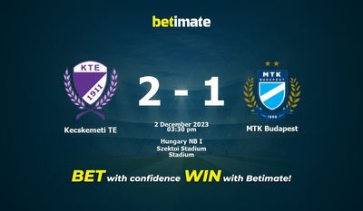 Kecskemeti TE در مقابل MTK بوداپست، پیش بینی، شانس و نکات شرط بندی 12/02/2023