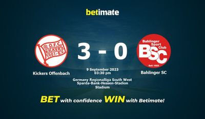 پیش بینی، شانس و نکات شرط بندی Kickers Offenbach vs Bahlinger SC 2023/09/09
