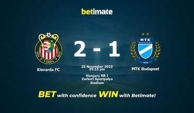 Kisvarda FC vs MTK Budapest پیش بینی، شانس و نکات شرط بندی 2023/11/25