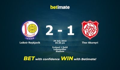 Leiknir Reykjavik vs Thor Akureyri پیش بینی، شانس و نکات شرط بندی 2023/07/29