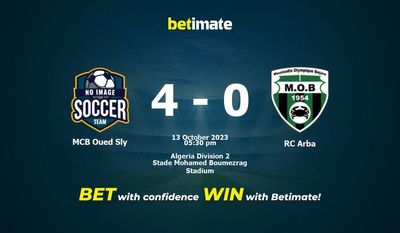 MCB Oued Sly vs RC Arba پیش بینی، شانس و نکات شرط بندی 2023/10/13