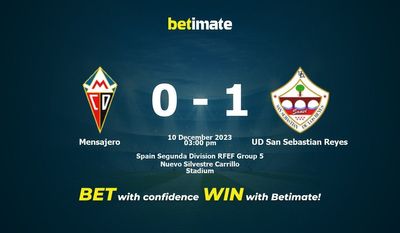 Mensajero vs UD San Sebastian Reyes پیش بینی، شانس و نکات شرط بندی 12/10/2023