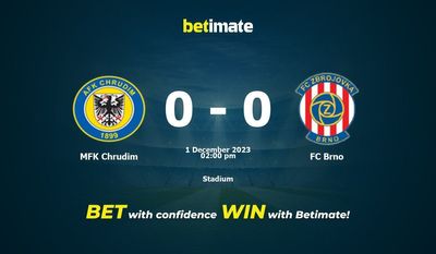 MFK Chrudim vs FC Brno پیش بینی، شانس و نکات شرط بندی 12/01/2023