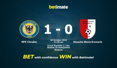 MFK Chrudim vs Hanacka Slavia Kromeriz پیش بینی، شانس و نکات شرط بندی 2023/10/28