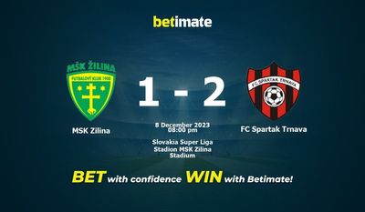 MSK Zilina vs FC Spartak Trnava پیش بینی، شانس و نکات شرط بندی 12/08/2023