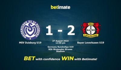 پیش بینی، شانس و نکات شرط بندی MSV Duisburg U19 vs Bayer Leverkusen U19 2023/08/27