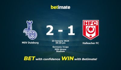 MSV Duisburg vs Hallescher FC پیش بینی، شانس و نکات شرط بندی 2024/01/23