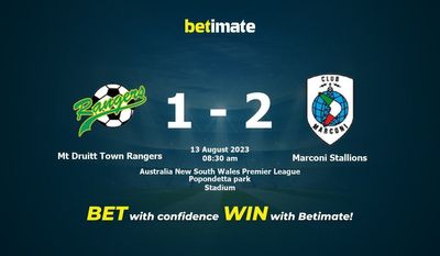 پیش بینی، شانس و نکات شرط بندی Mt Druitt Town Rangers vs Marconi Stallions 2023/08/13