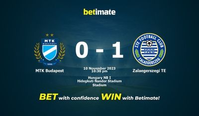 MTK Budapest vs Zalaegerszegi TE پیش بینی، شانس و نکات شرط بندی 11/10/2023
