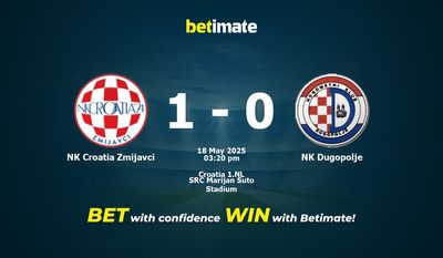 NK کرواسی Zmijavci vs NK Dugopolje پیش بینی، شانس و نکات شرط بندی 2025/05/18