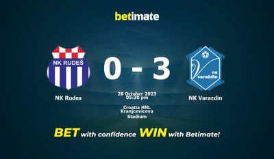 NK Rudes vs NK Varazdin پیش بینی، شانس و نکات شرط بندی 2023/10/28