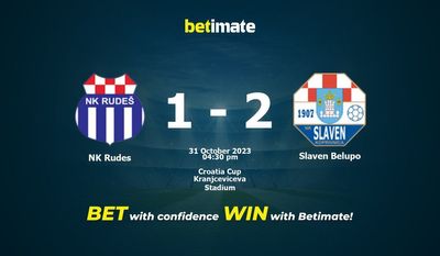 NK Rudes vs Slaven Belupo پیش بینی، شانس و نکات شرط بندی 2023/10/31