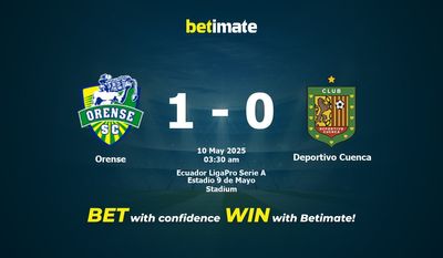 Orense vs Deportivo Cuenca پیش بینی، شانس و نکات شرط بندی 05/10/2025