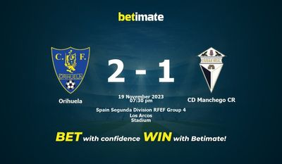 Orihuela vs CD Manchego CR پیش بینی، شانس و نکات شرط بندی 2023/11/19