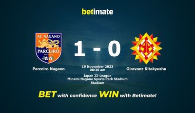 Parceiro Nagano vs Giravanz Kitakyushu پیش بینی، شانس و نکات شرط بندی 2023/11/19
