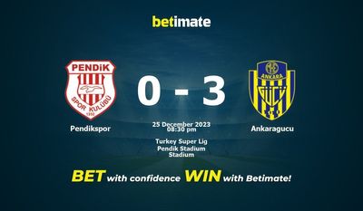 Pendikspor vs Ankaragucu پیش بینی، شانس و نکات شرط بندی 2023/12/25