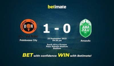 پولوکوان سیتی در مقابل آمازولو پیش بینی، شانس و نکات شرط بندی 2023/09/25