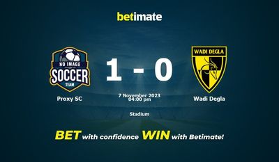 Proxy SC vs Wadi Degla پیش بینی، شانس و نکات شرط بندی 11/07/2023