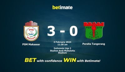 PSM Makassar vs Persita Tangerang پیش بینی، شانس و نکات شرط بندی 2024/02/04
