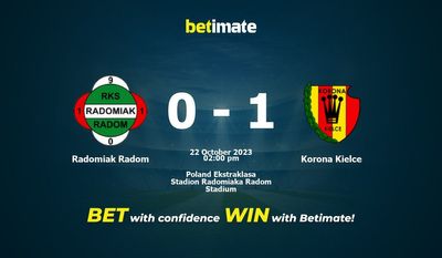 Radomiak Radom vs Korona Kielce پیش بینی، شانس و نکات شرط بندی 2023/10/22