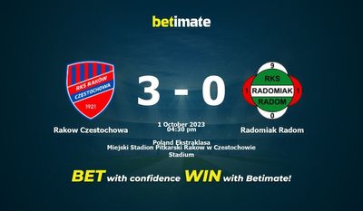 Rakow Czestochowa vs Radomiak Radom پیش بینی، شانس و نکات شرط بندی 10/01/2023
