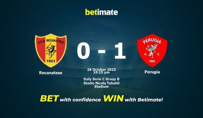Recanatese vs Perugia پیش بینی، شانس و نکات شرط بندی 2023/10/26