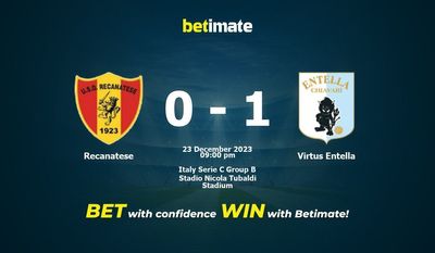 Recanatese vs Virtus Entella پیش بینی، شانس و نکات شرط بندی 2023/12/23