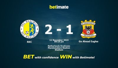 RKC vs Go Ahead Eagles پیش بینی، شانس و نکات شرط بندی 11/11/2023