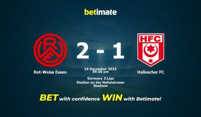 Rot-Weiss Essen vs Hallescher FC Prediction, Odds & نکات شرط بندی 2023/12/19