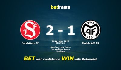 Sandvikens IF vs Motala AIF FK پیش بینی، شانس و نکات شرط بندی 2023/10/28