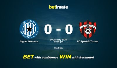 Sigma Olomouc vs FC Spartak Trnava پیش بینی، شانس و نکات شرط بندی 01/10/2024