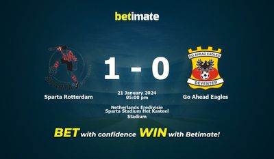 اسپارتا روتردام vs Go Ahead Eagles پیش بینی، شانس و نکات شرط بندی 2024/01/21