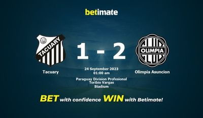 پیش بینی، شانس و نکات شرط بندی Tacuary vs Olimpia Asuncion 2023/09/23