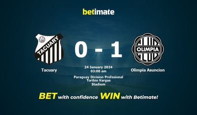 پیش بینی، شانس و نکات شرط بندی Tacuary vs Olimpia Asuncion 2024/01/23