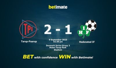 Tarup-Paarup vs Hedensted IF پیش بینی، شانس و نکات شرط بندی 09/09/2023