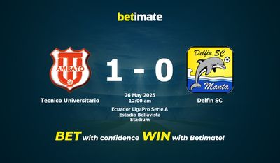 پیشبینی، ضرایب و نکات شرطبندی Tecnico Universitario در مقابل Delfin SC 05/25/2025