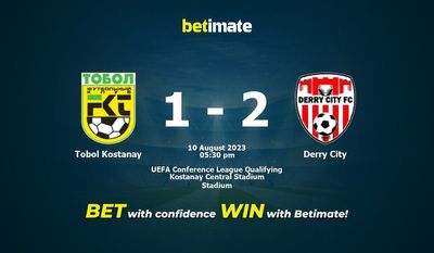 Tobol Kostanay vs Derry City پیش بینی، شانس و نکات شرط بندی 08/10/2023