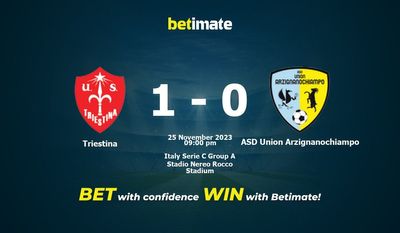 Triestina vs ASD Union Arzignanochiampo پیش بینی، شانس و نکات شرط بندی 2023/11/25