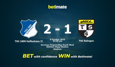 TSG 1899 Hoffenheim II vs TSG Balingen پیش بینی، شانس و نکات شرط بندی 10/08/2023