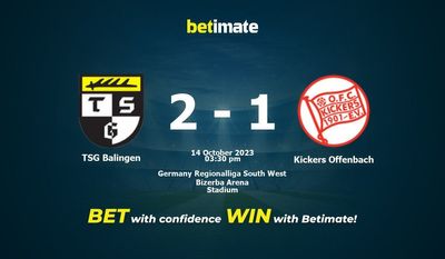TSG Balingen vs Kickers Offenbach پیش بینی، شانس و نکات شرط بندی 10/14/2023