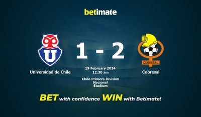 Universidad de Chile vs Cobresal Prediction، شانس و نکات شرط بندی 2024/02/18