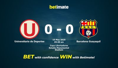 Universitario de Deportes vs Barcelona Guayaquil پیش بینی، شانس و نکات شرط بندی 2025/05/15