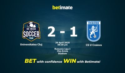 Universitatea Cluj vs CS U Craiova پیش بینی، شانس و نکات شرط بندی 2025/04/26