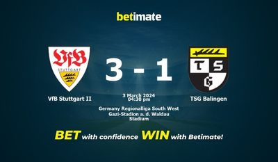 VfB Stuttgart II vs TSG Balingen پیش بینی، شانس و نکات شرط بندی 03/03/2024