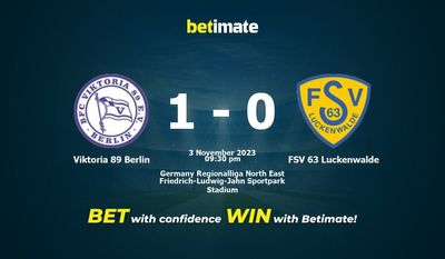 Viktoria 89 Berlin vs FSV 63 Luckenwalde: پیش بینی، شانس و نکات شرط بندی 11/03/2023