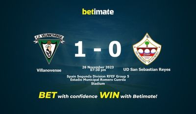 Villanovense vs UD San Sebastian Reyes پیش بینی، شانس و نکات شرط بندی 2023/11/26