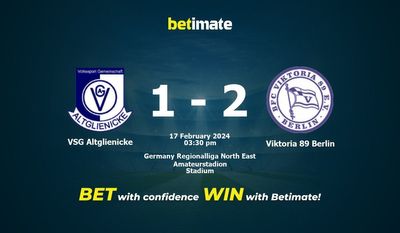 VSG Altglienicke vs Viktoria 89 برلین پیش بینی، شانس و نکات شرط بندی 2024/02/17